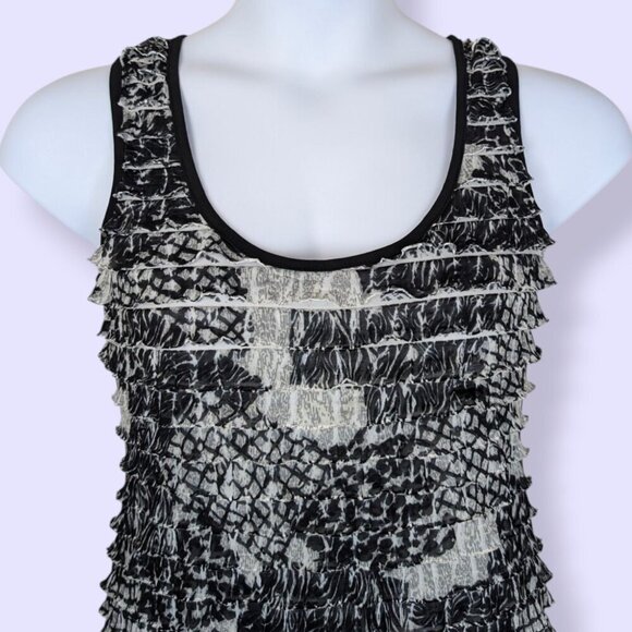 Bianca Nygard Petite Frill Striped Abstract Top - Picture 3 of 7